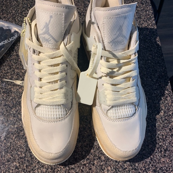 Off white Jordan 4’s - Picture 2 of 4
